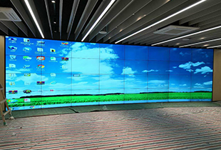 上海圣象展厅55寸液晶拼接屏方案，显示大屏方案