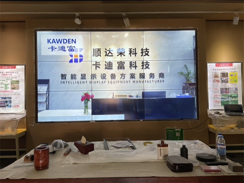 湖南衡阳大三湘茶油49寸液晶拼接屏展厅展示